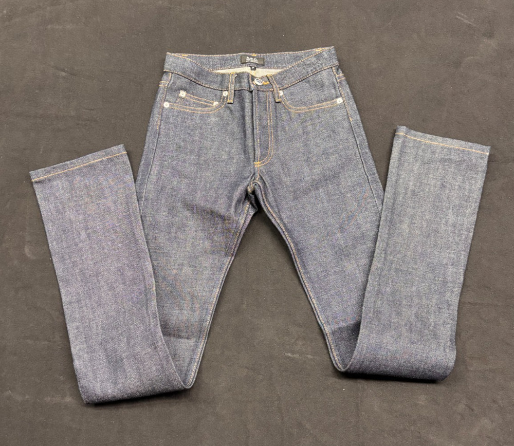 A.P.C. New Cure Jeans Womens Size 24 Raw Denim Skinny Slim Fit Tres Etroit NWOT